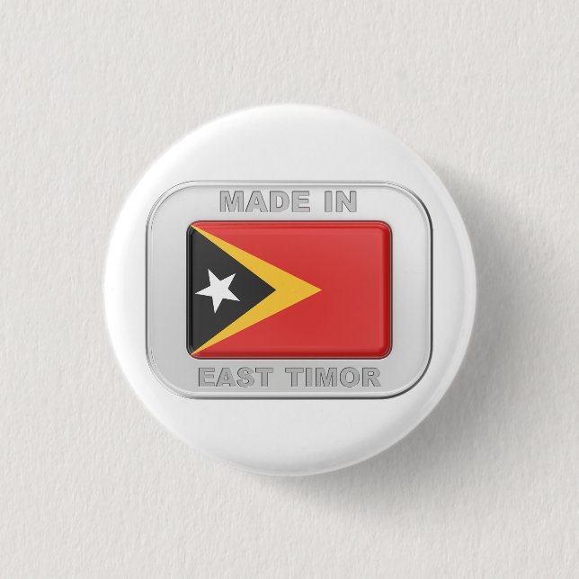 Tillverkad i Öster Timor Knapp (Framsida)