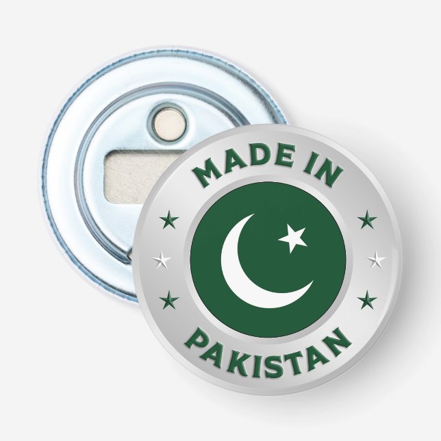 Tillverkad i Pakistan Flasköppnare (Framsidan)