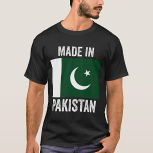 Tillverkad i Pakistan/World Land National Flagga T Shirt