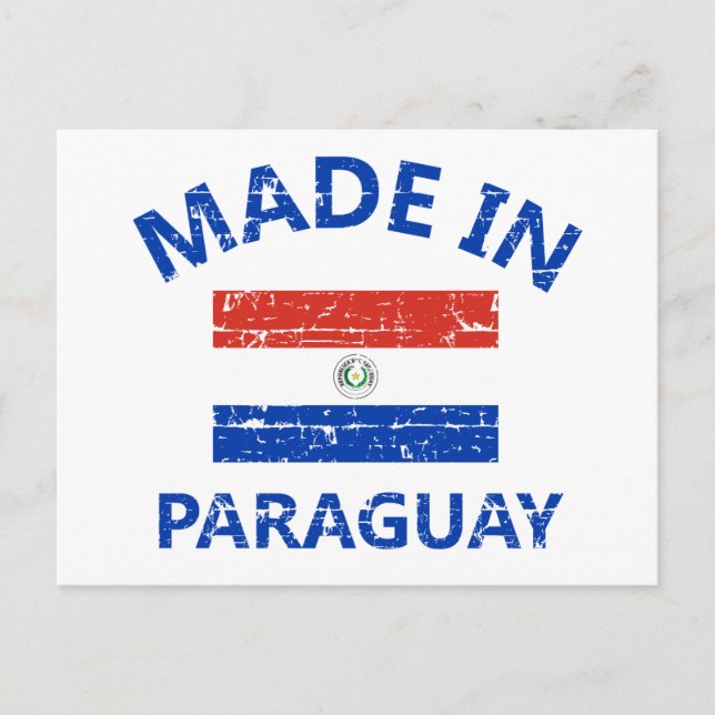 Tillverkad i Paraguay Vykort (Framsida)