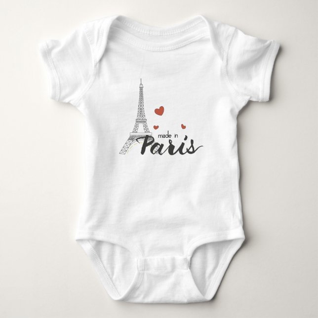Tillverkad i Paris med Eiffel Torn Tröja (Framsida)