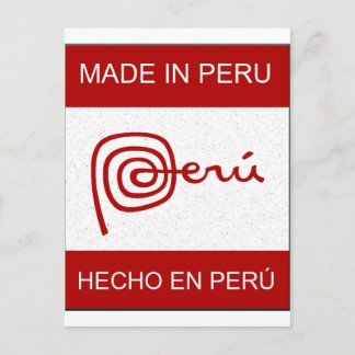 Tillverkad i Peru Vykort