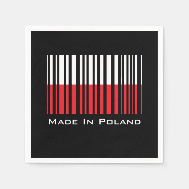 Tillverkad i Polen Pub Napkins Pappersservett (Framsidan)