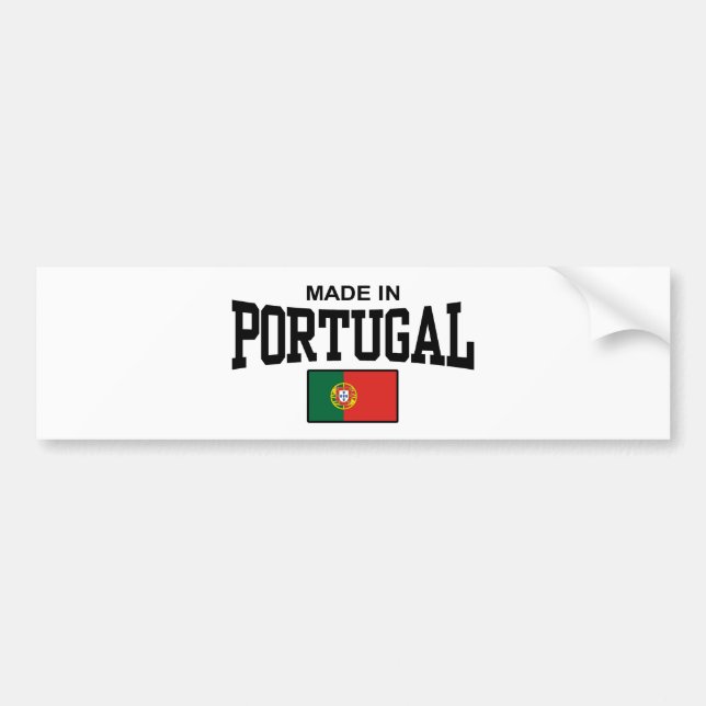 Tillverkad i Portugal Bildekal (Framsidan)