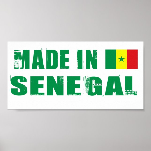 Tillverkad i Senegal Poster (Framsidan)