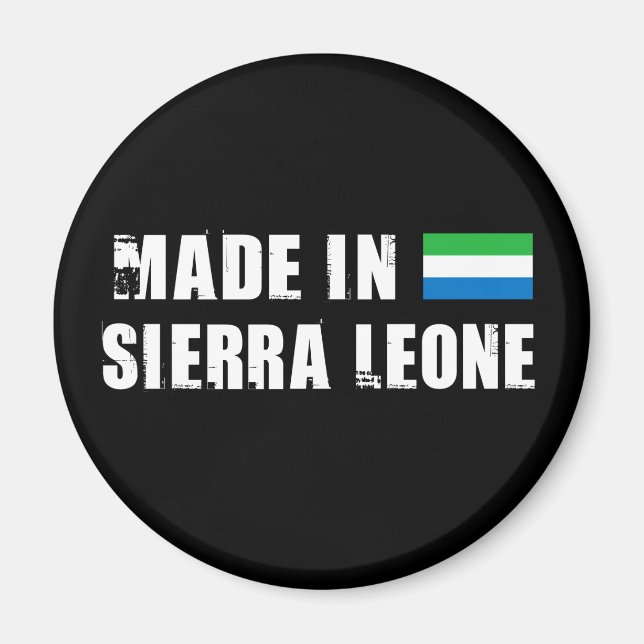 Tillverkad i Sierra Leone Magnet (Framsidan)