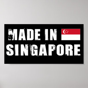 Tillverkad i Singapore Poster