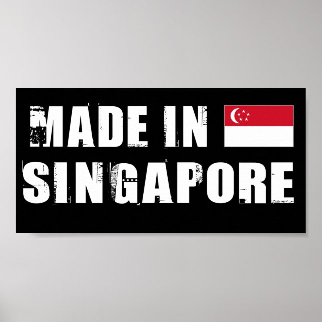 Tillverkad i Singapore Poster (Framsidan)