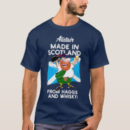 Tillverkad i Skottland av Haggis och Whisky T Shirt