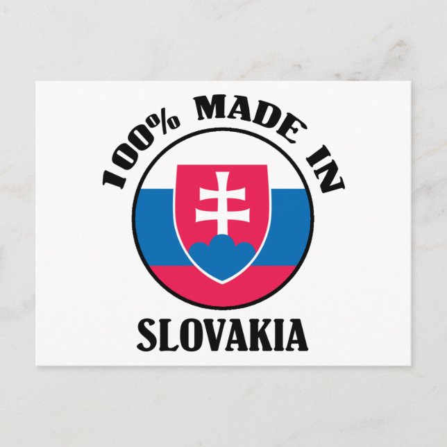 Tillverkad i Slovakien Vykort (Framsida)