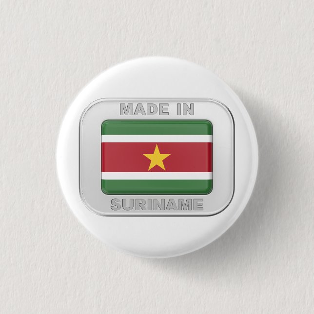 Tillverkad i Surinam Knapp (Framsida)