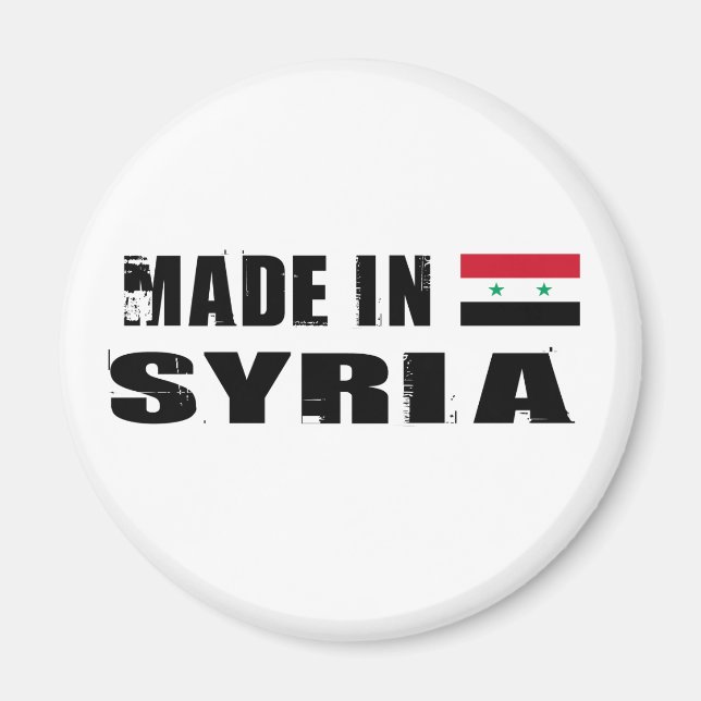 Tillverkad i Syrien Magnet (Framsidan)