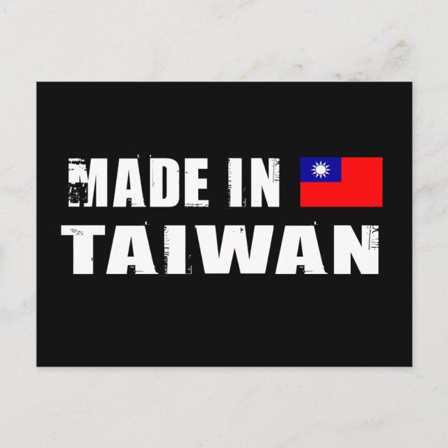 Tillverkad i Taiwan Vykort (Framsida)