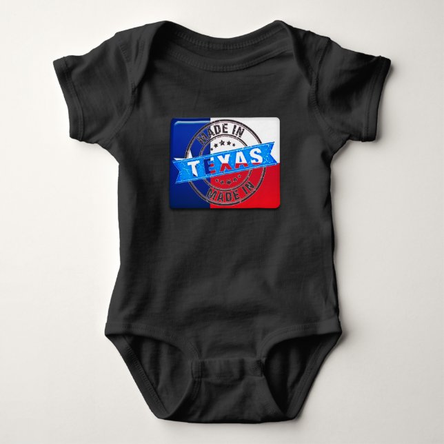 Tillverkad i Texas Baby Tee Shirt (Framsida)