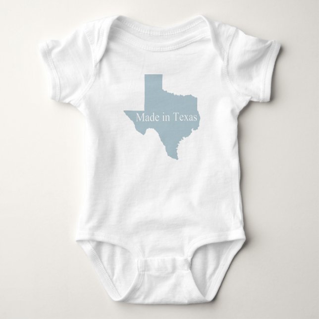 Tillverkad i Texas Blue Infant Creeper Bodykosti R T-shirt (Framsida)
