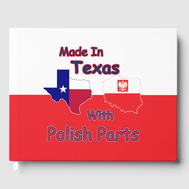 Tillverkad i Texas med polska delar Gästböcker (Framsida)