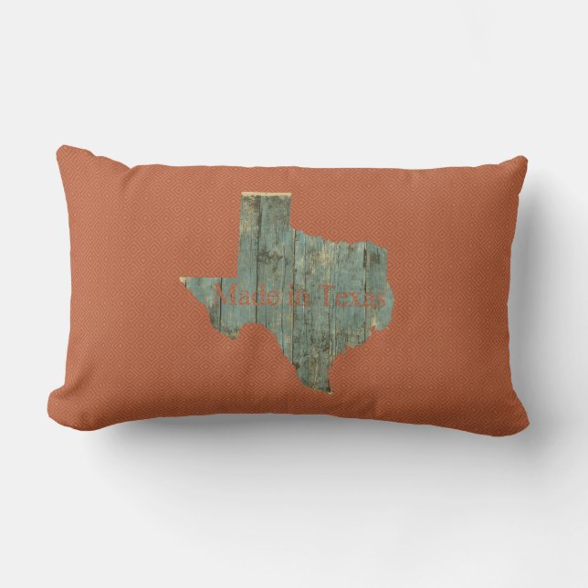Tillverkad i Texas Rusty Red Lumbar Dekorativ kudd Lumbarkudde (Framsida)