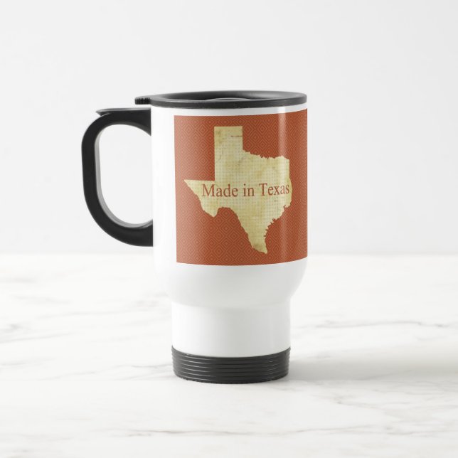 Tillverkad i Texas Rusty Red Travel/Commuter Mugg (Vänster)