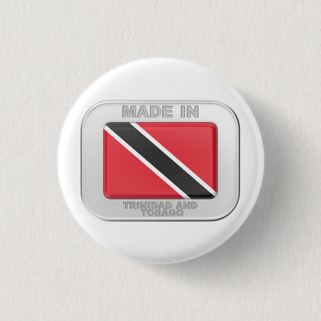 Tillverkad i Trinidad och Tobago Knapp (Framsida)