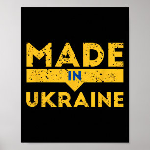 Tillverkad i Ukraina Ukrainskt present Ukrainska s Poster