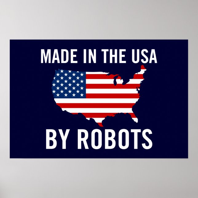 Tillverkad i USA av Robots Poster (Framsidan)