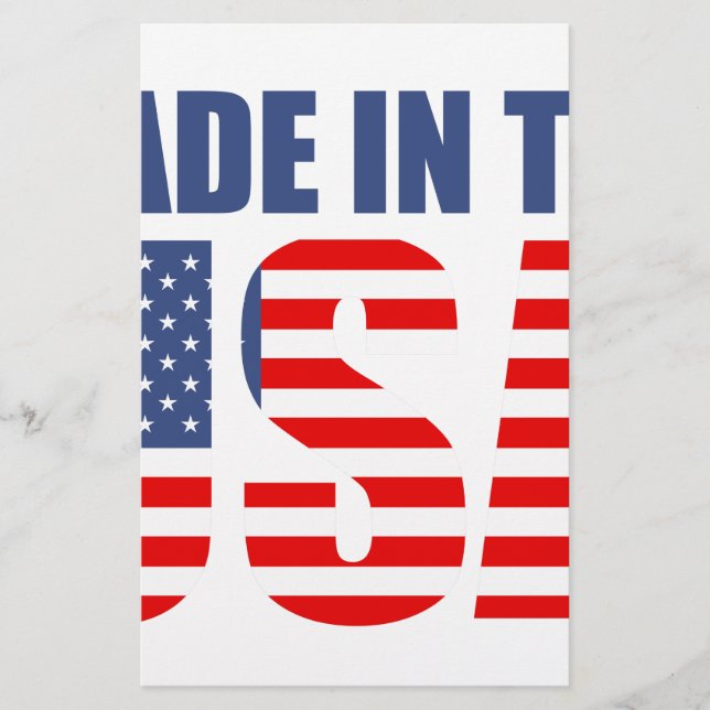 tillverkad i usa brevpapper (Framsida)