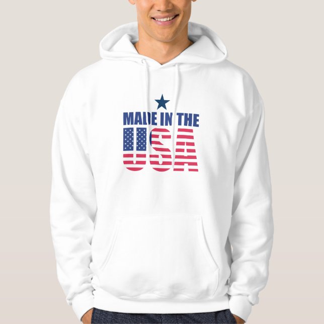 Tillverkad i USA Hoodie (Framsida)