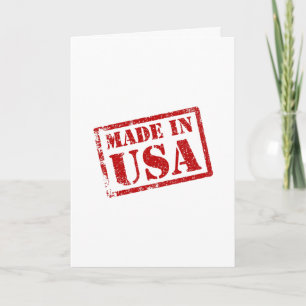 Tillverkad i USA, Made in America Kort