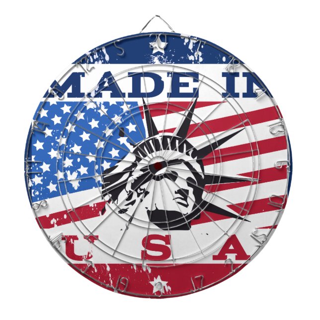 Tillverkad i USA-märke Piltavla (Framsidan)