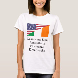 Tillverkad i USA med irländska delar Kvinnors T-sh T Shirt