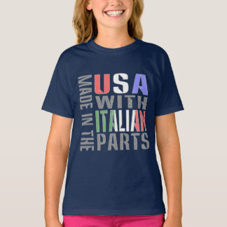 Tillverkad i USA med italienska delar Tjej T Shirt