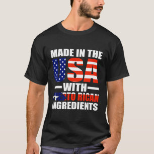Tillverkad i USA med puerto Rican Hoodie T Shirt