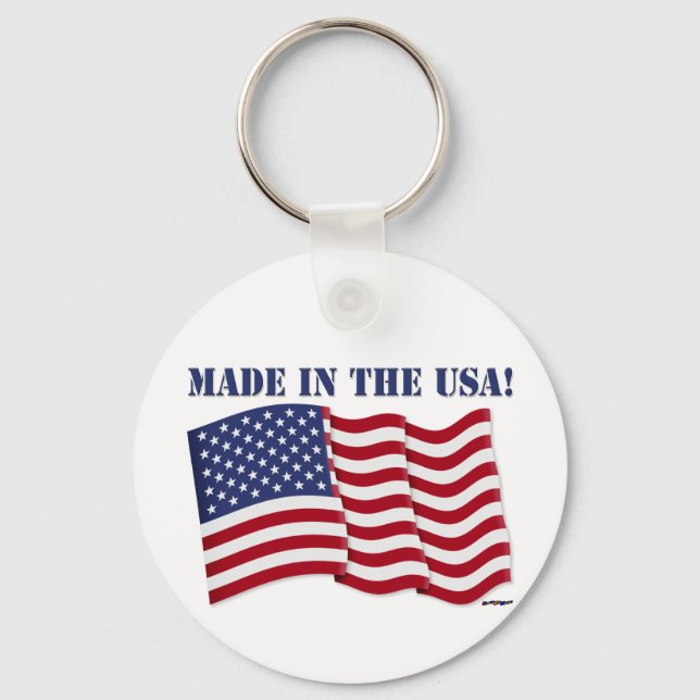 TILLVERKAD I USA! NYCKELRING (Framsida)