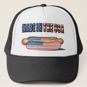 Tillverkad i USA Patriotic Hett Hund Truckerkeps