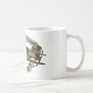 Tillverkad i USA Patriotisk Örn & OEH Hundmärken Kaffemugg