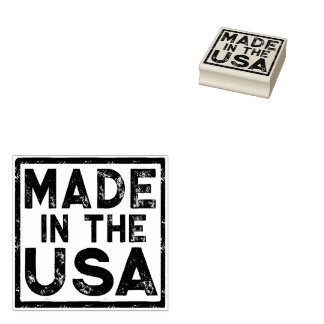 Tillverkad i USA Rubber frimärke Stämpel