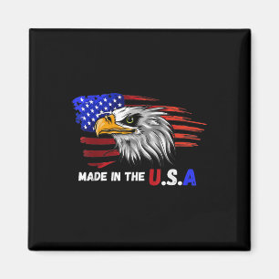 Tillverkad i USA:s.a. Örn Patriotic Flagga Tattoo Magnet