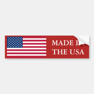 Tillverkad i USA:s Flagga Bildekal