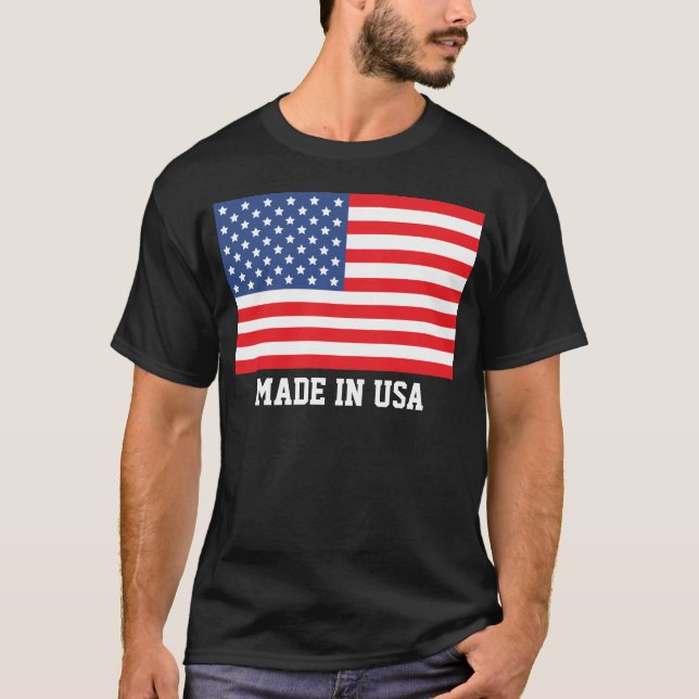 Tillverkad i USA T Shirt (Framsida)