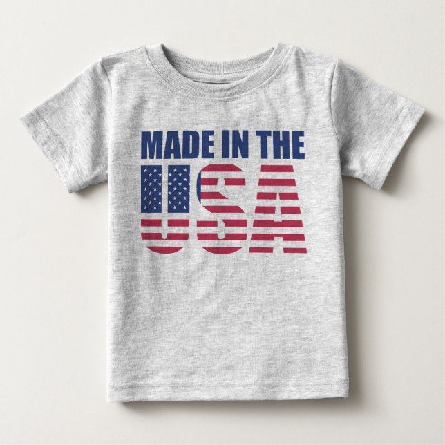 Tillverkad i USA T-shirt (Framsida)