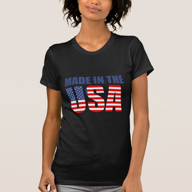 tillverkad i usa t shirt (Framsida)