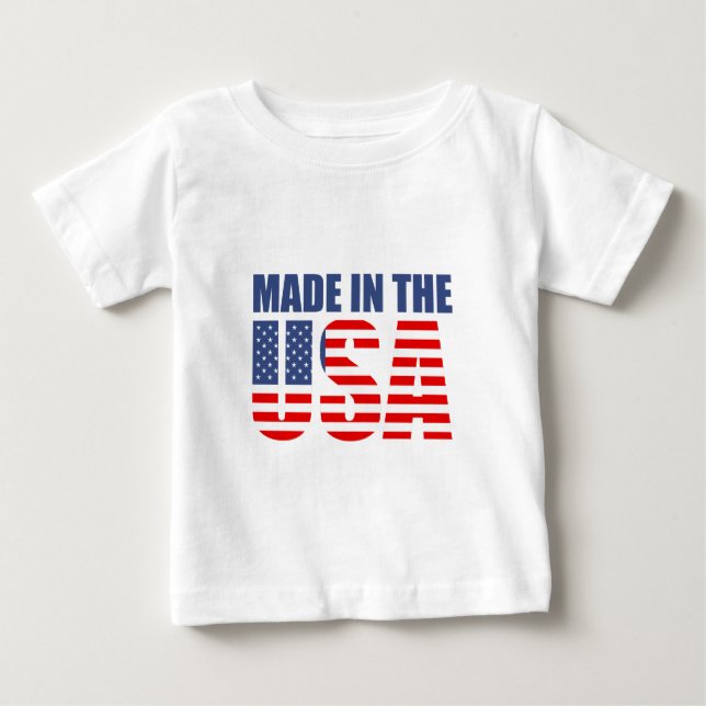 tillverkad i usa t-shirt (Framsida)
