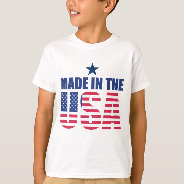 Tillverkad i USA T Shirt (Framsida)