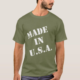 Tillverkad i USA White Design T-Shirt