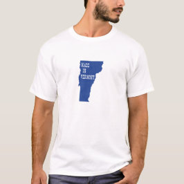Tillverkad i Vermont Shaped Blue Vermonter Birth S T Shirt