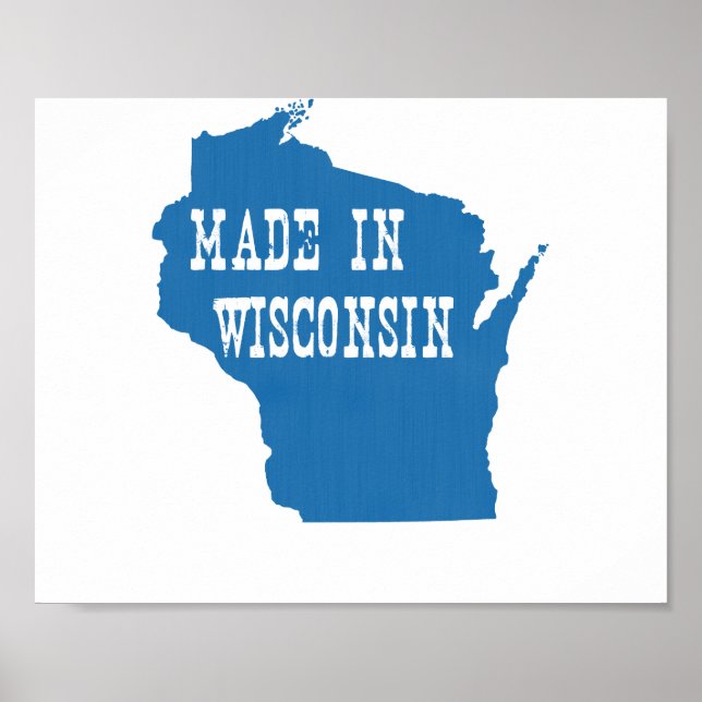 Tillverkad i Wisconsin Poster (Framsidan)