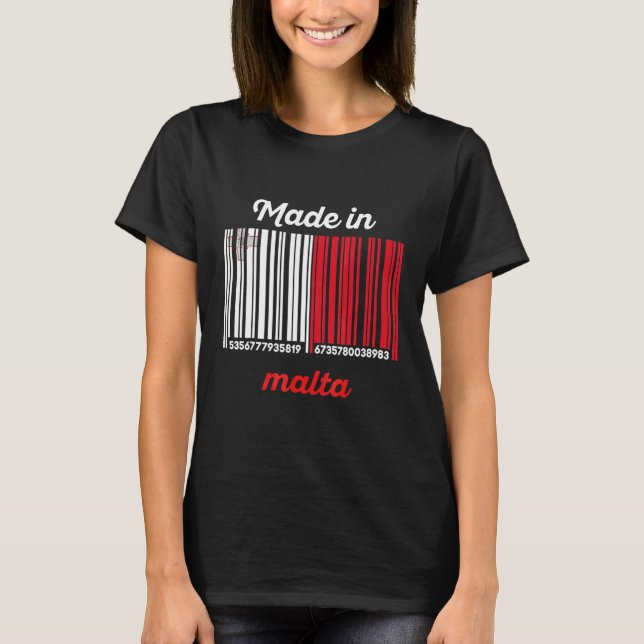 Tillverkad Malta T Shirt (Framsida)