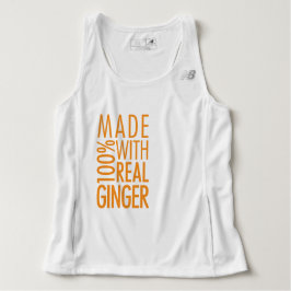 Tillverkad med 100 % Real Ginger-Tanktop Tee Shirt