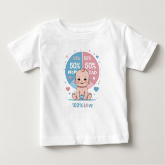 Tillverkad med 50 % Mamma, 50 % Pappa, 100 % Kärle T Shirt