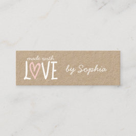 Tillverkad med eget namn och Social-media för Kärl Mini Visitkort